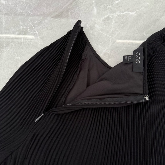 Women’s COS Pleated High Neck Long Sleeve Tunic Dress Size 2 - Picture 12 of 16